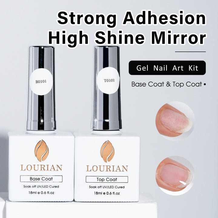 LOURIAN 2 * 18ml Base &amp; Top Coat Set
