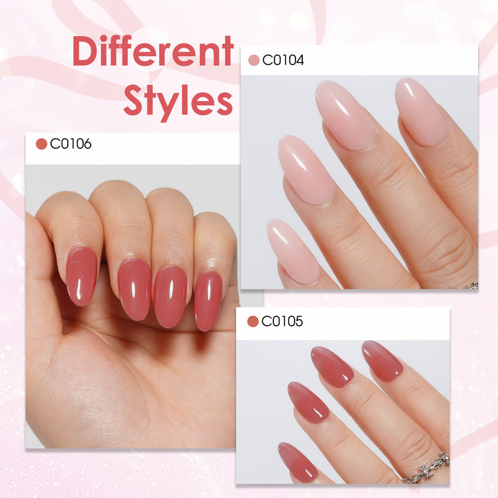 LOURIAN 6 * 18ml Natural Nude Colors Set