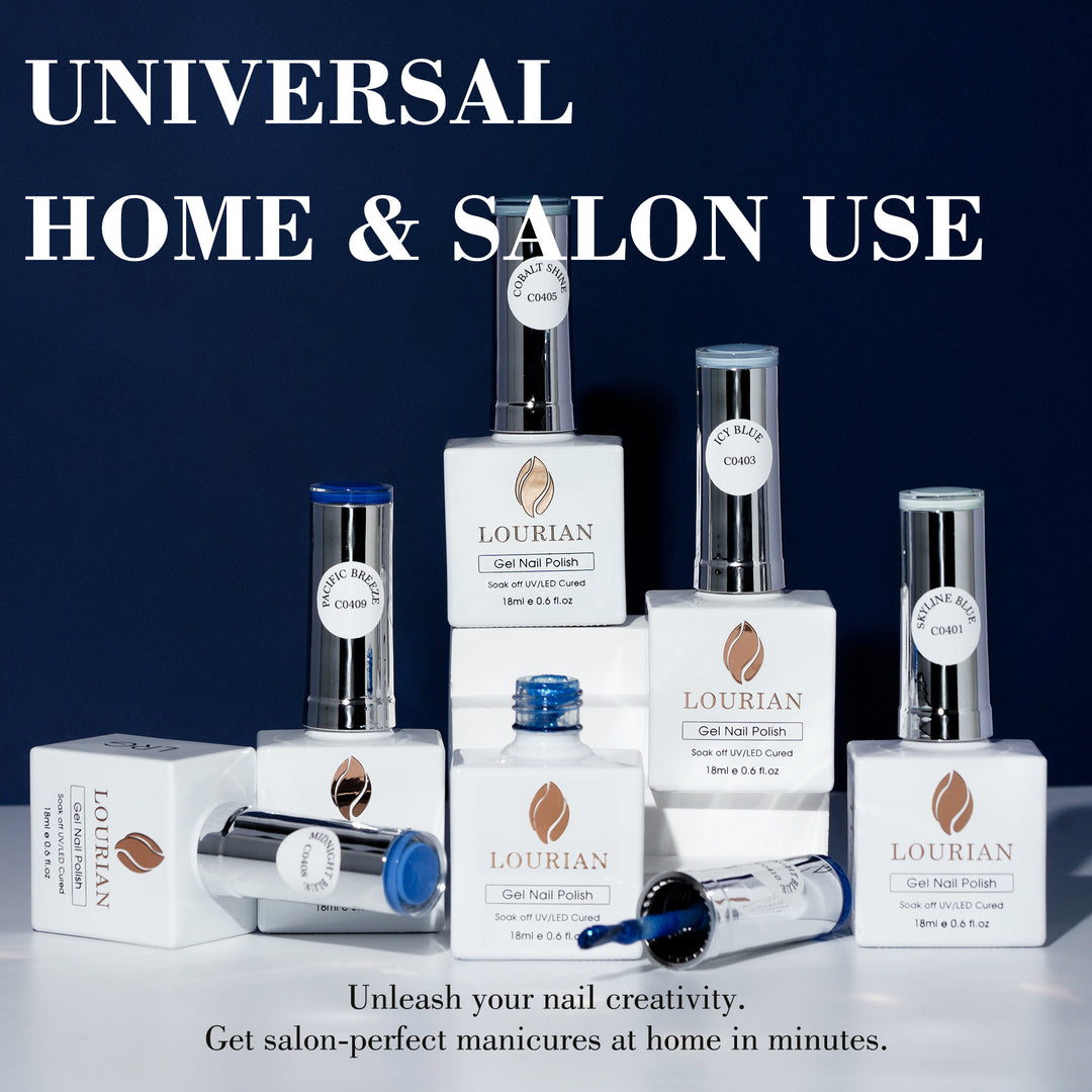 LOURIAN 6 * 18ml Blue Gel Polish Colors Set