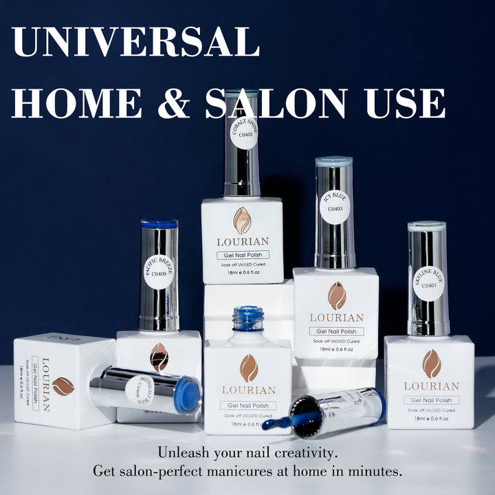LOURIAN 6 * 18ml Blue Gel Polish Colors Set