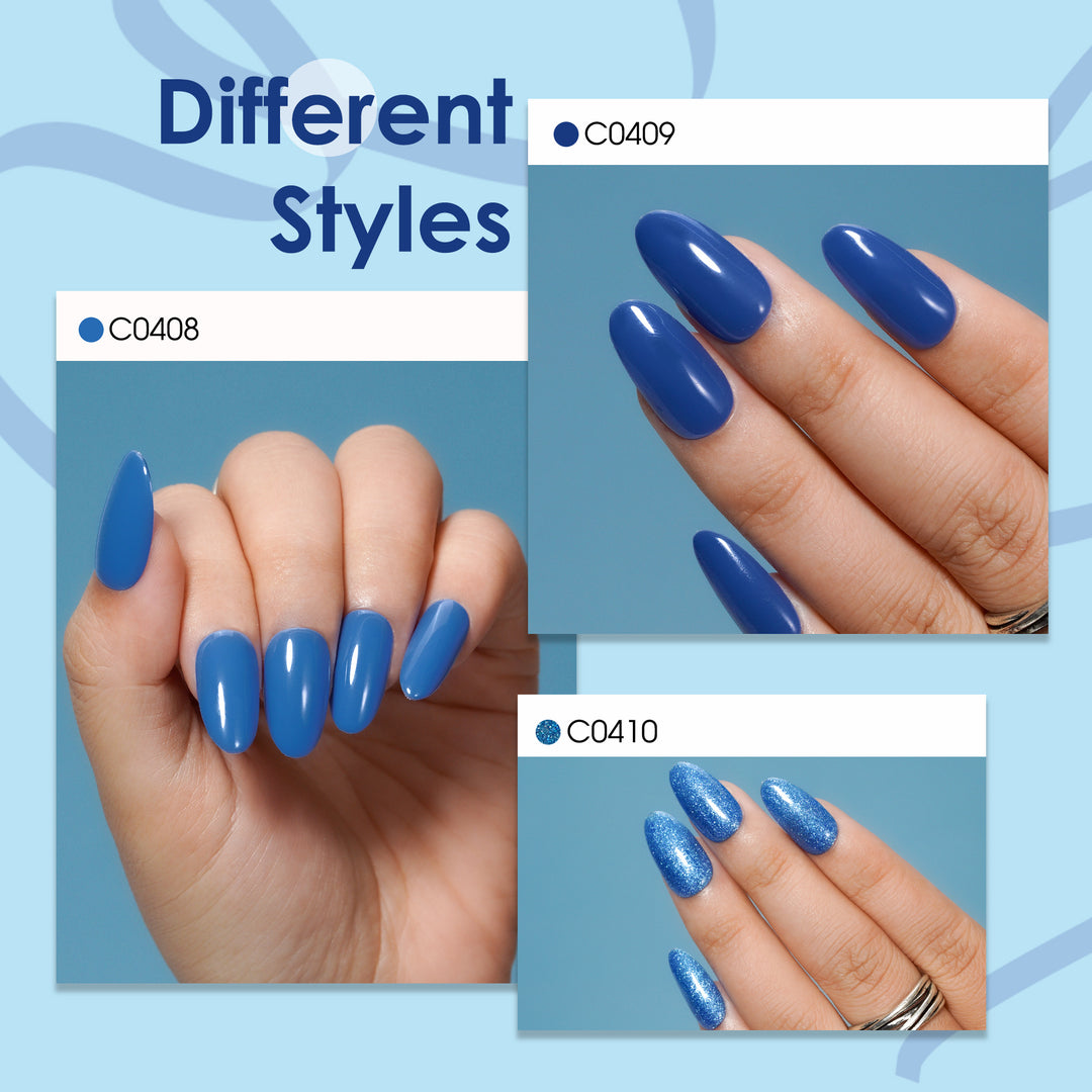 LOURIAN 6 * 18ml Blue Gel Polish Colors Set