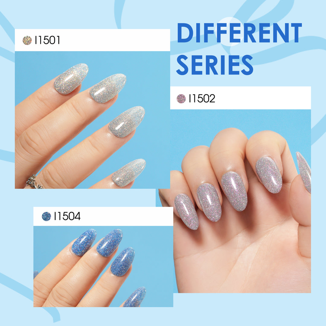 LOURIAN 6 * 18ml Disco Twinkle Gel Nail Polish Set