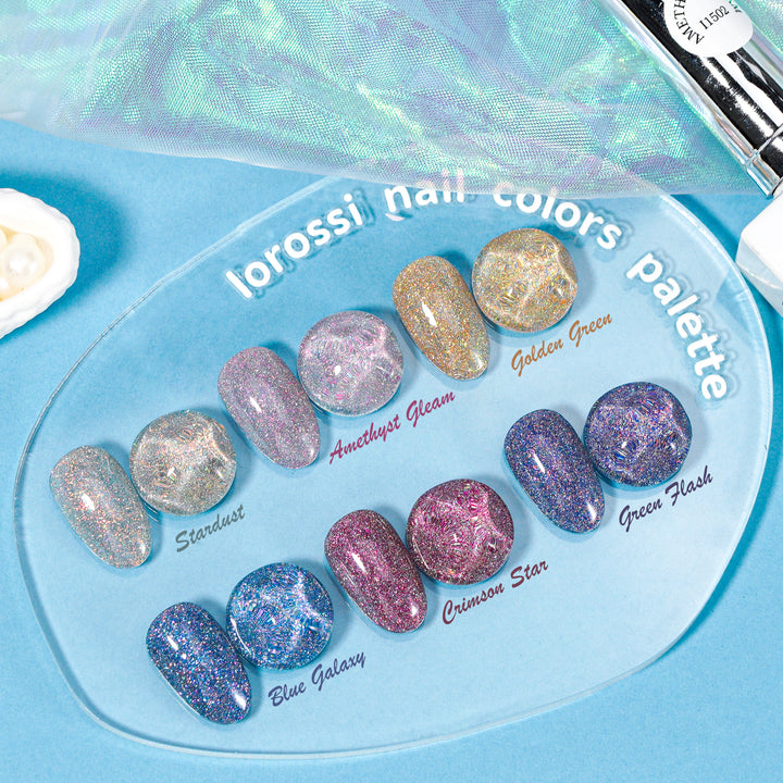 LOURIAN 6 * 18ml Disco Twinkle Gel Nail Polish Set