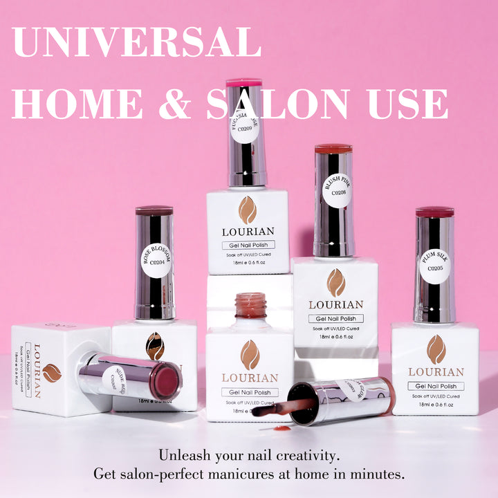 LOURIAN 6 * 18ml Pink Colors Gel Polish Set