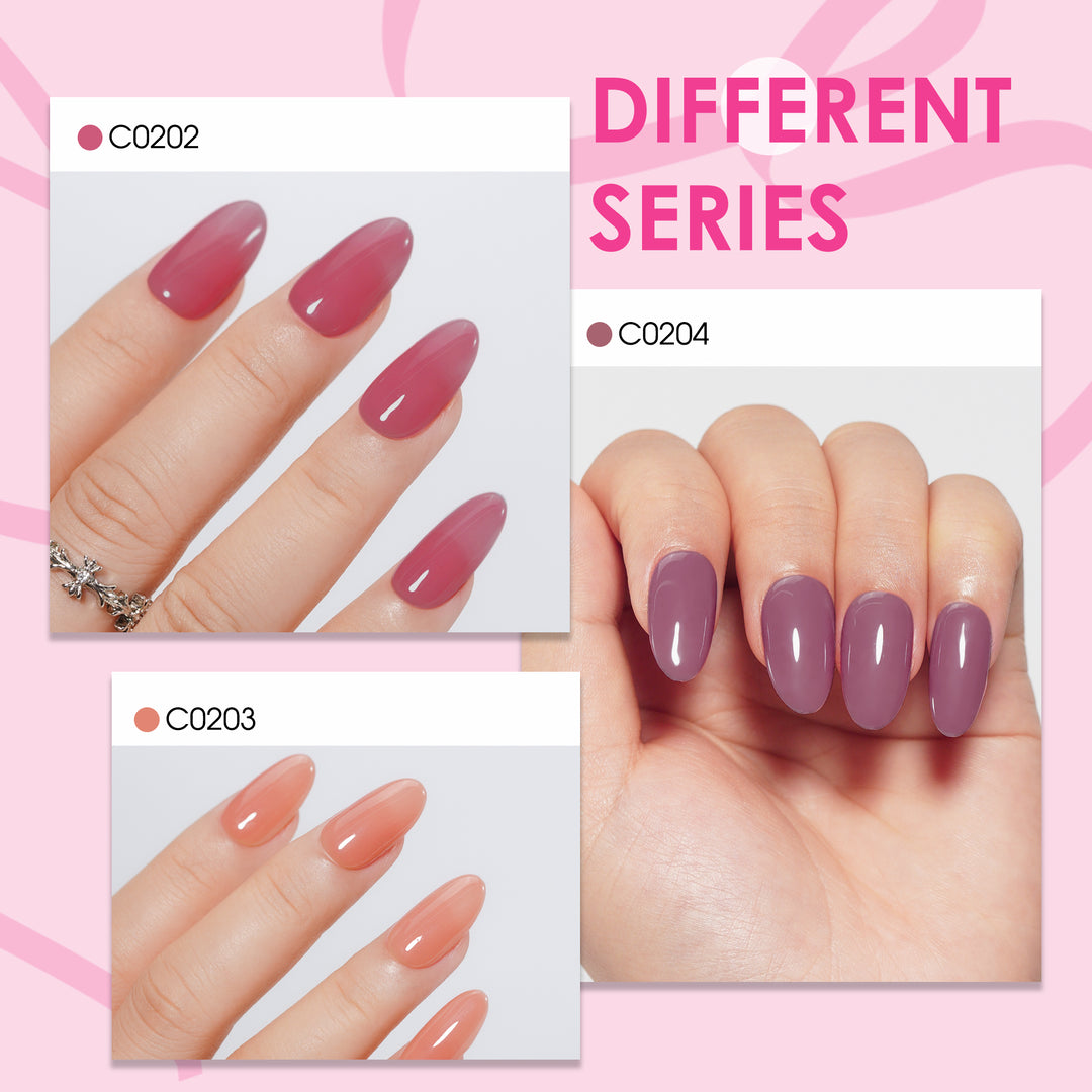 LOURIAN 6 * 18ml Pink Colors Gel Polish Set