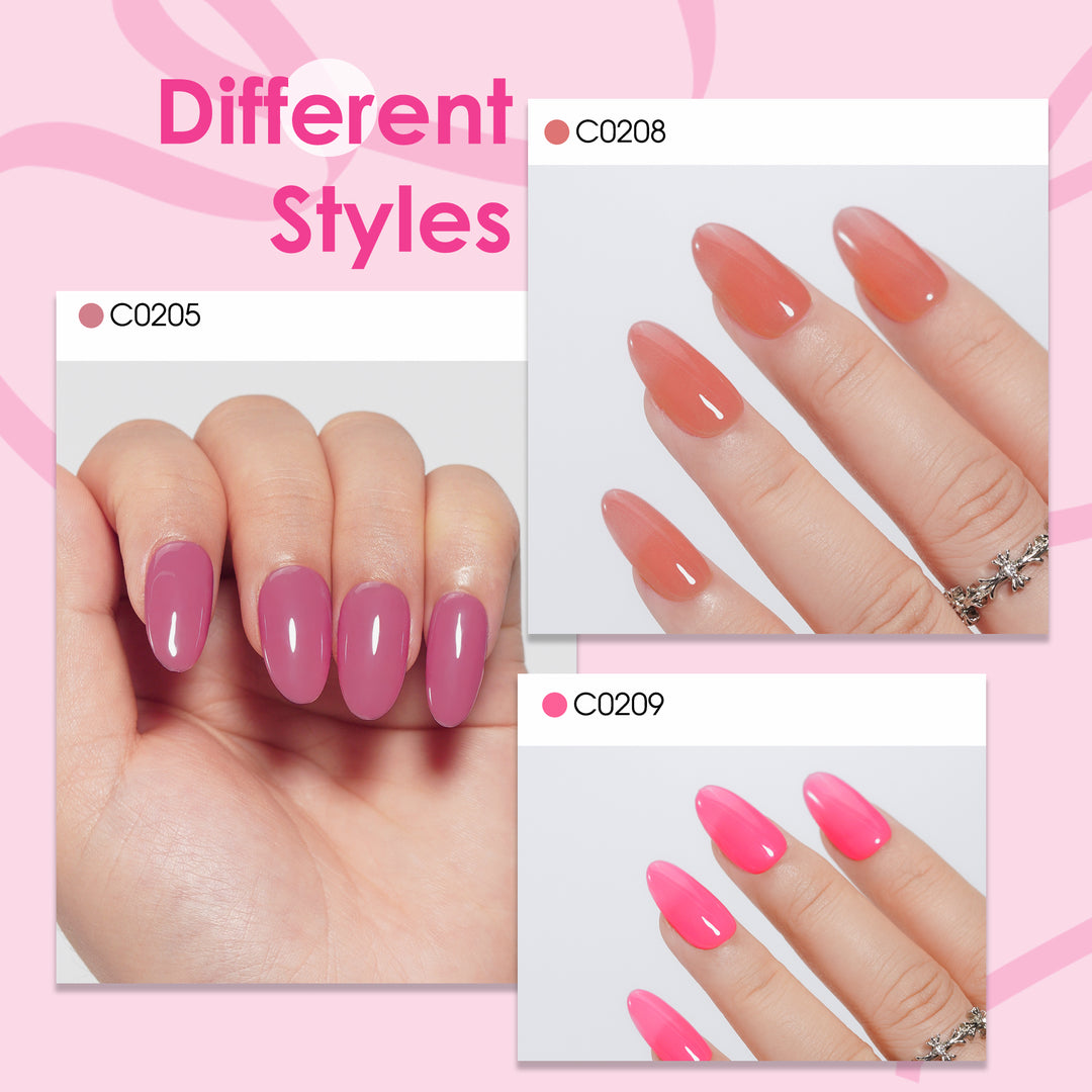 LOURIAN 6 * 18ml Pink Colors Gel Polish Set