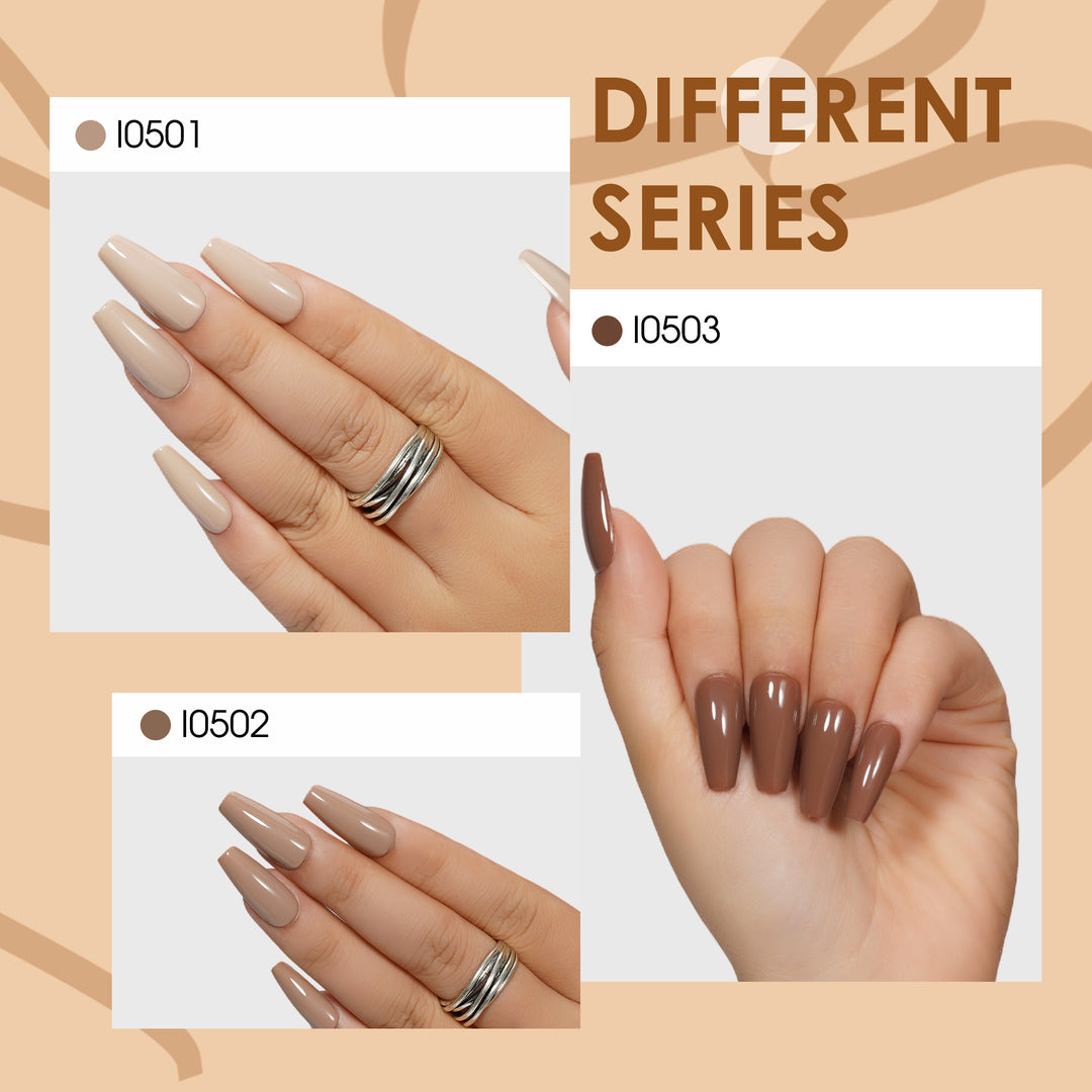 LOURIAN 6 * 18ml Mocha Mousse Gel Nail Polish Set