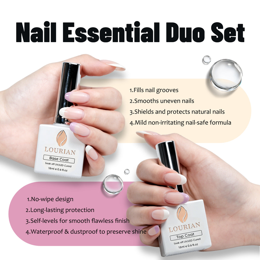 LOURIAN 2 * 18ml Base &amp; Top Coat Set