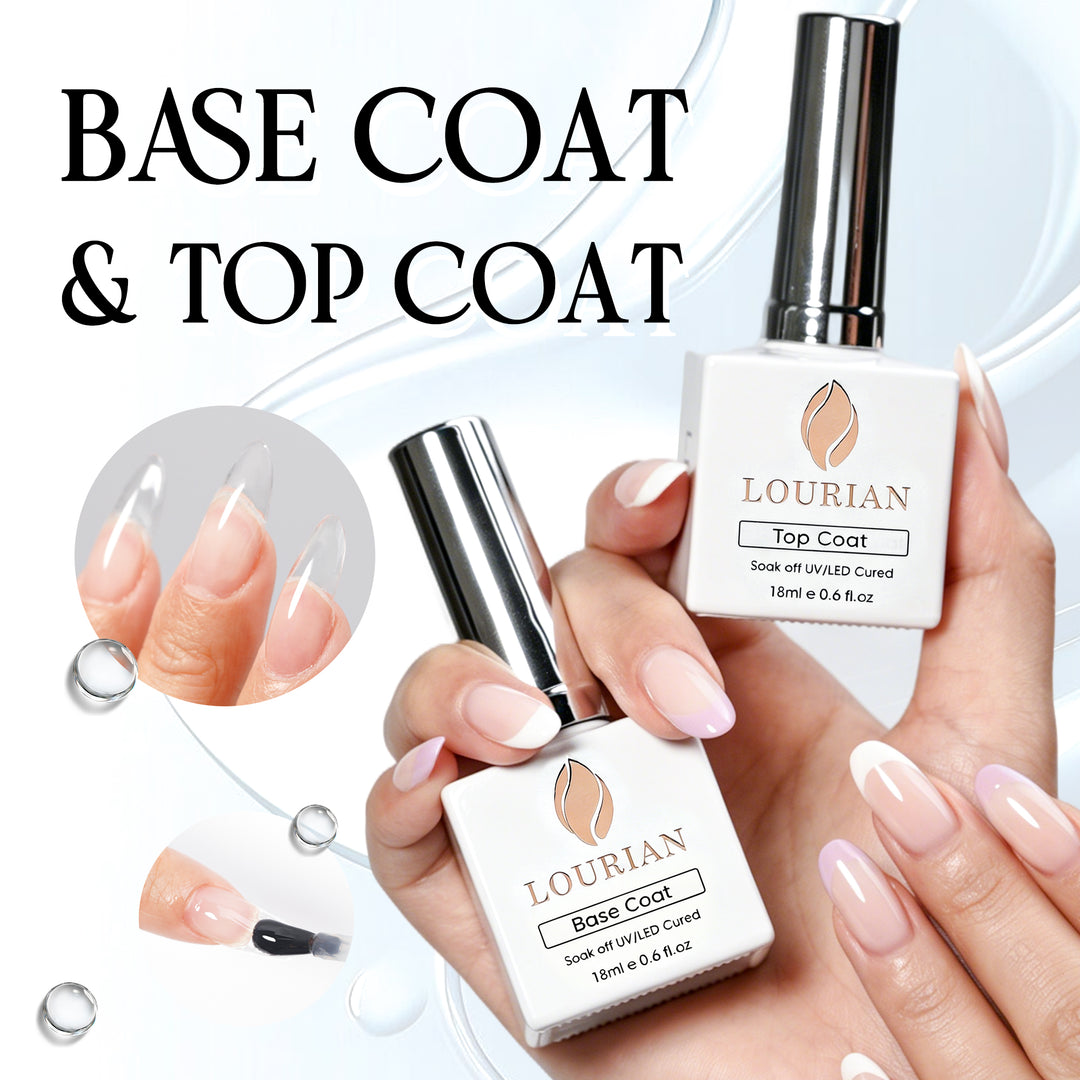 LOURIAN 2 * 18ml Base &amp; Top Coat Set