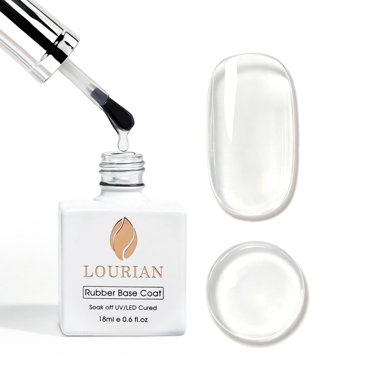 LOURIAN Rubber Base Gel - Crystal Clear