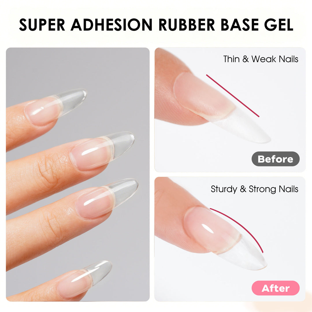 LOURIAN Rubber Base Gel - Crystal Clear