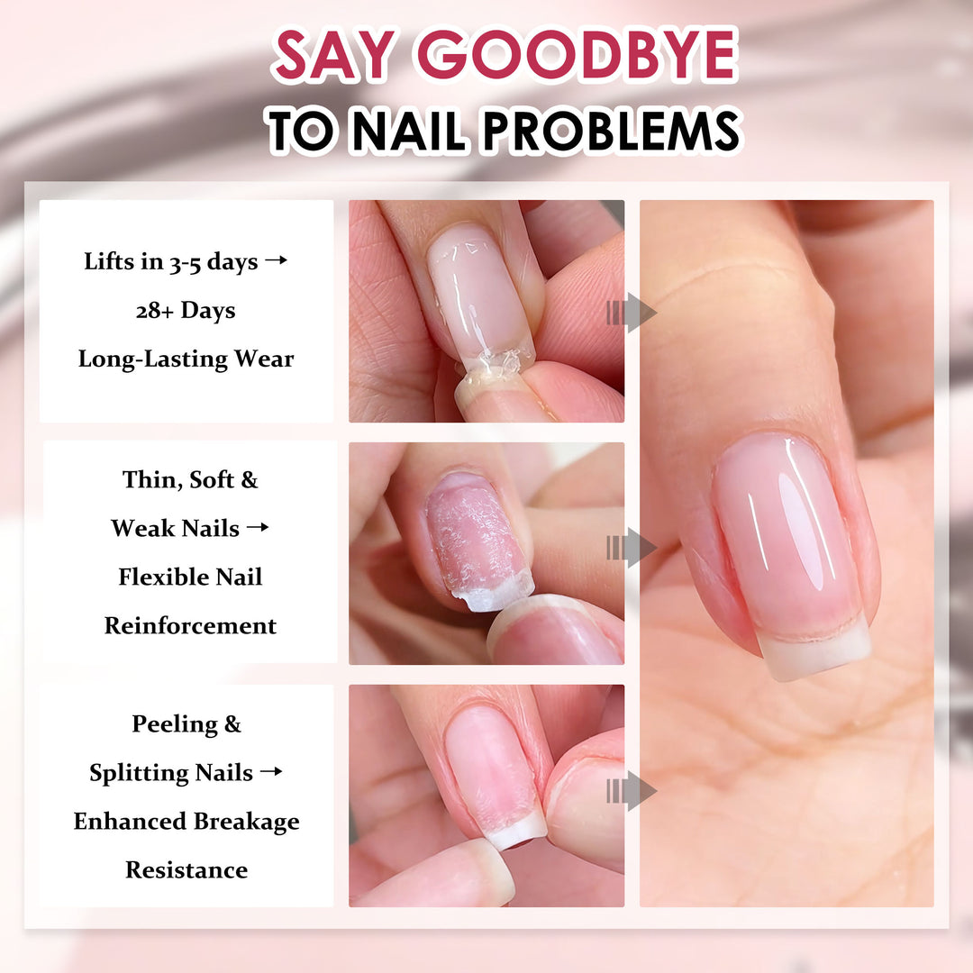 LOURIAN Rubber Base Gel - Crystal Clear