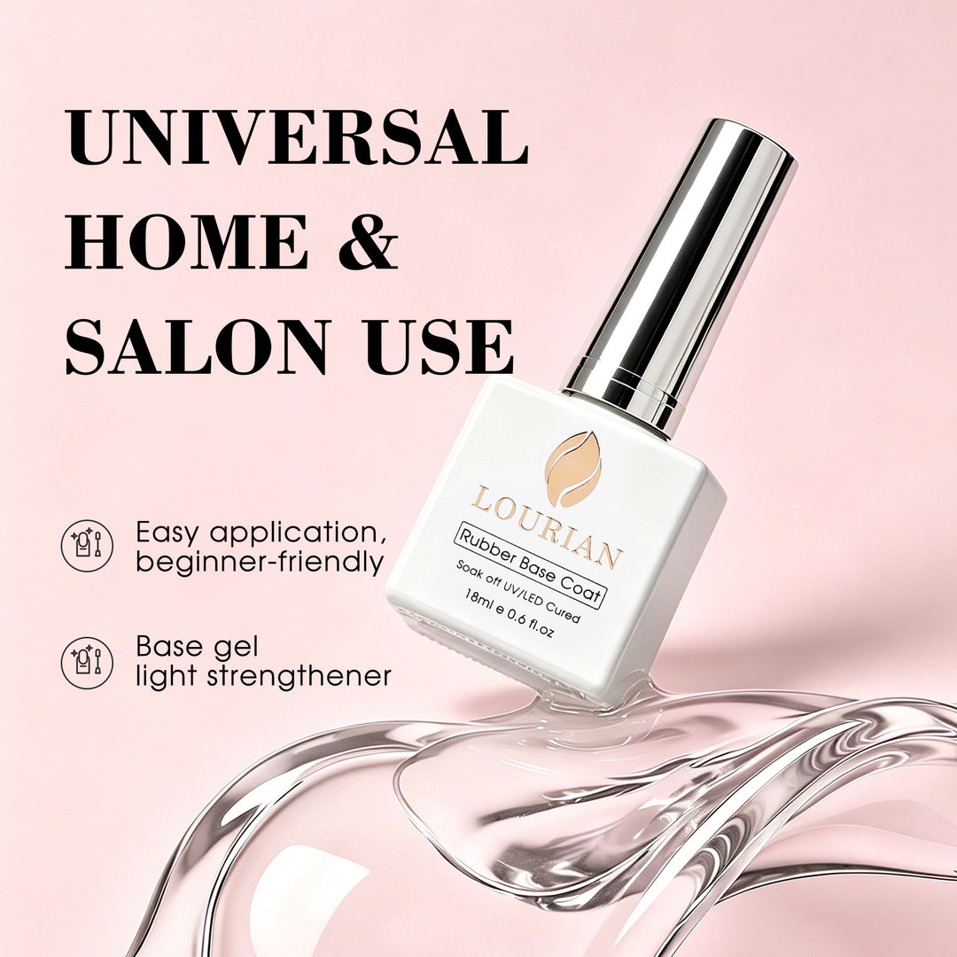 LOURIAN Rubber Base Gel - Crystal Clear