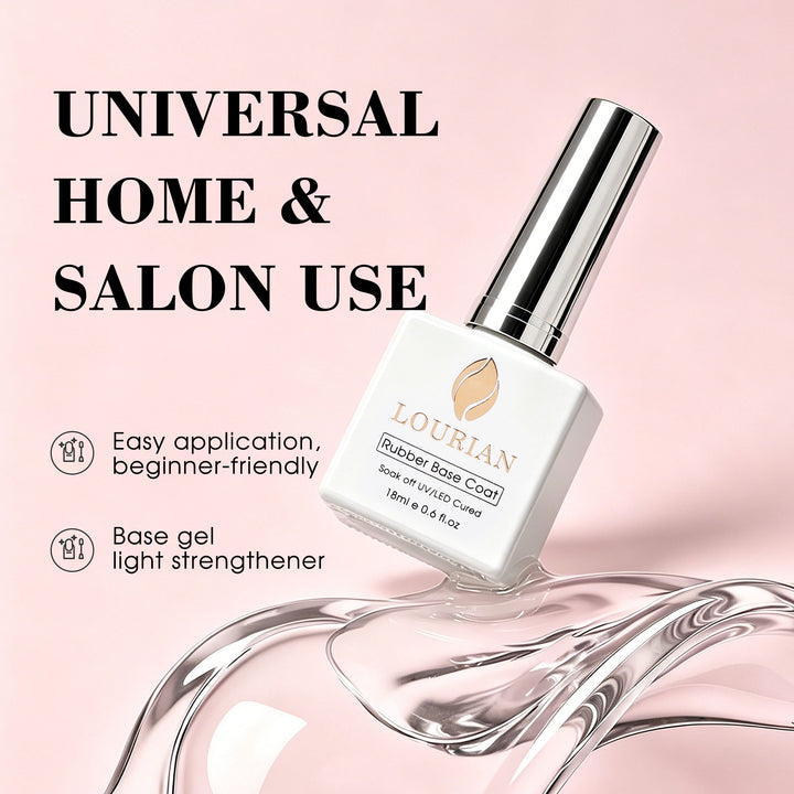 LOURIAN Rubber Base Gel - Crystal Clear