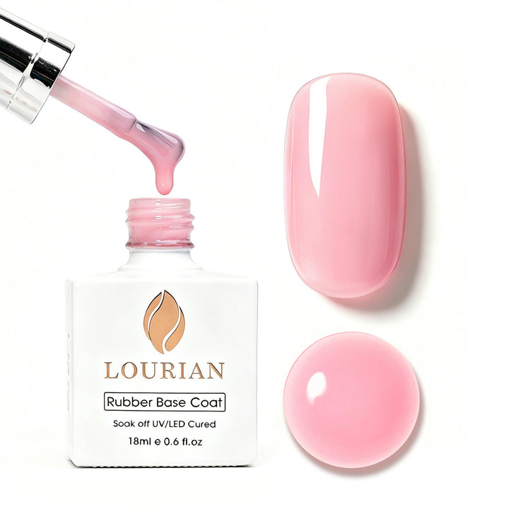 LOURIAN Rubber Base Gel - Jelly Pink
