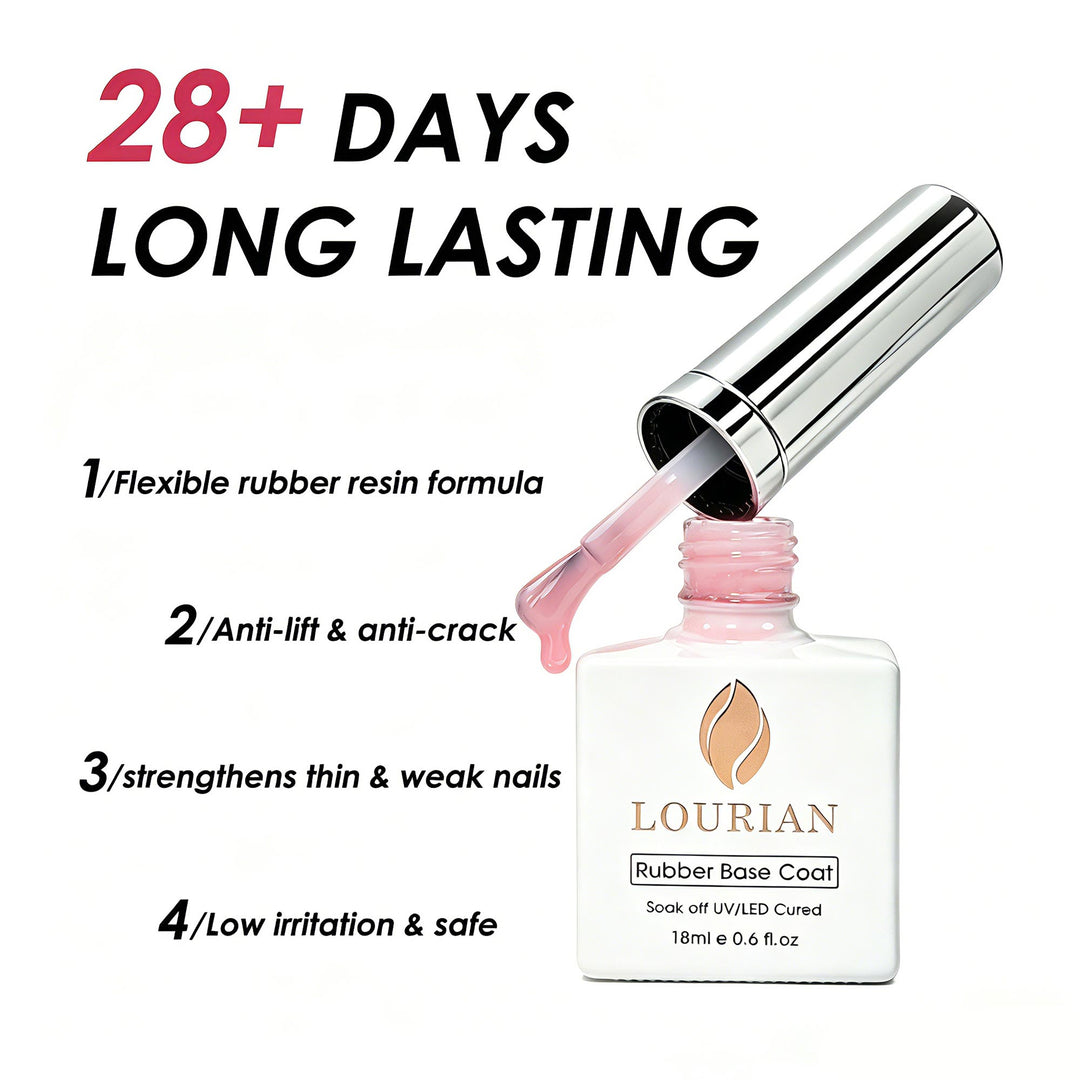 LOURIAN Rubber Base Gel - Jelly Pink