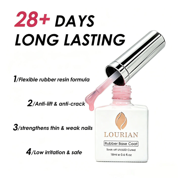 LOURIAN Rubber Base Gel - Jelly Pink