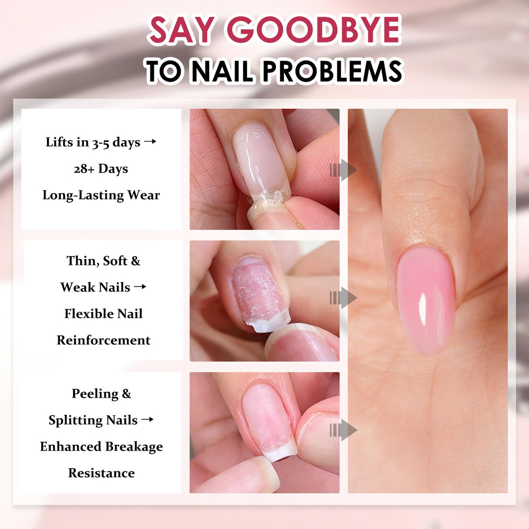 LOURIAN Rubber Base Gel - Jelly Pink