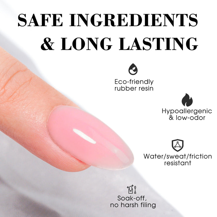 LOURIAN Rubber Base Gel - Jelly Pink