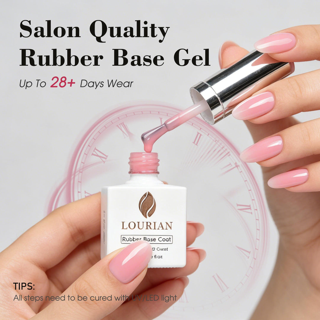 LOURIAN Rubber Base Gel - Jelly Pink