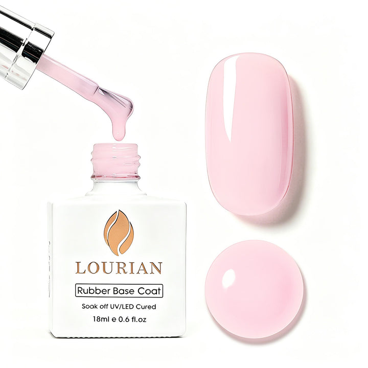 LOURIAN Rubber Base Gel - Sheer Blush Pink