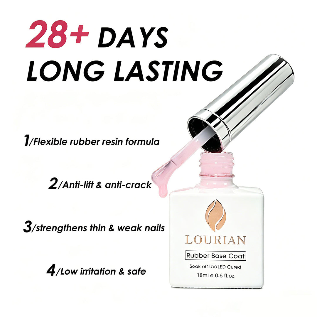 LOURIAN Rubber Base Gel - Sheer Blush Pink