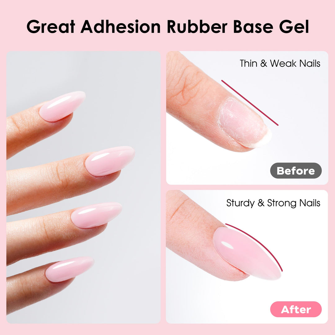 LOURIAN Rubber Base Gel - Sheer Blush Pink