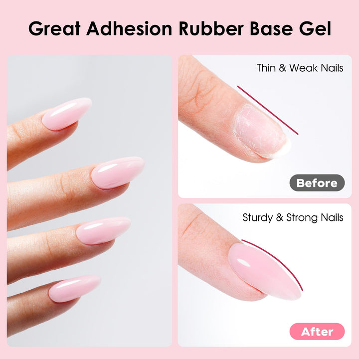LOURIAN Rubber Base Gel - Sheer Blush Pink