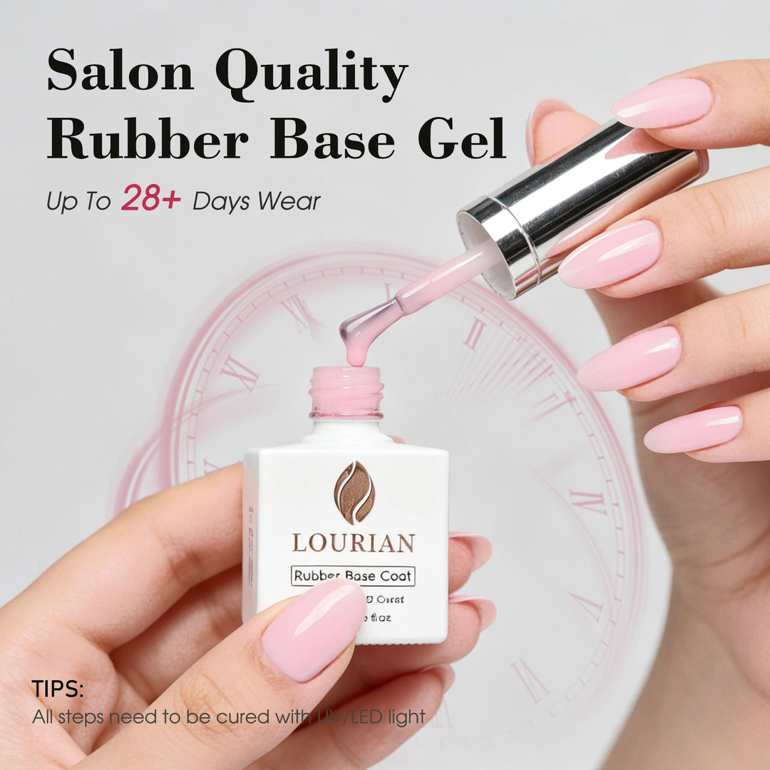 LOURIAN Rubber Base Gel - Sheer Blush Pink