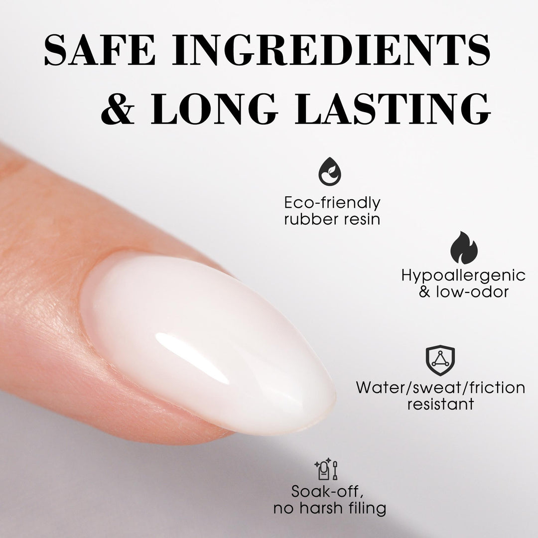 LOURIAN Rubber Base Gel - Milky White